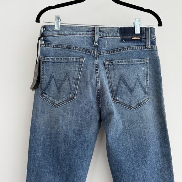 Mother Jeans Womens 27 The Tomcat Distressed Seriously Truce High Rise Straight - Picture 7 of 15